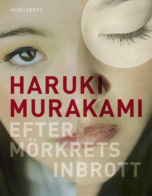 スウェーデン語版『アフターダーク』の本の装丁 Efter mörkrets inbrott. Haruki Murakami