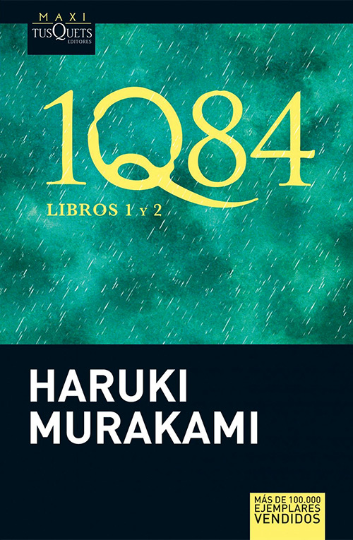 Cover of 1Q84 in Spain Libros 1 y 2. Haruki Murakami
