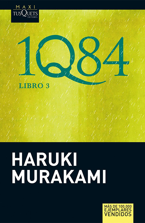 Cover of 1Q84 in Spain Libro 3. Haruki Murakami